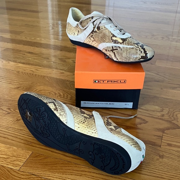 Stylish Snake Print Sneakers for Men, made in Italy, brand new - Picture 3 of 3